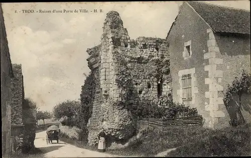 Ak Troo Loir et Cher, Ruines d'une Porte de Ville