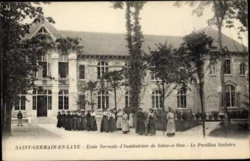 Ak Saint Germain en Laye Yvelines, Ecole Normale d'Institutrices de Seine et Oise