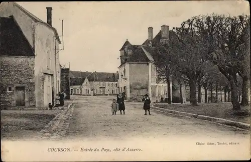 Ak Courson Yonne, Entrée du Pays, Cote d'Auxerre