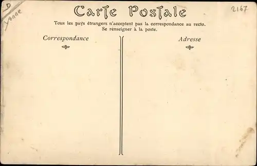 Ak Courson Yonne, Entrée du Pays, Cote d'Auxerre