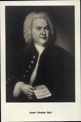 Künstler Ak Komponist Johann Sebastian Bach, Portrait