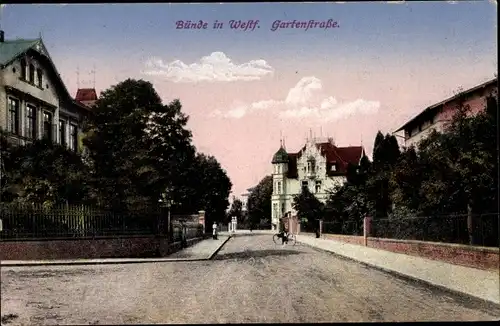 Ak Bünde in Westfalen, Gartenstraße