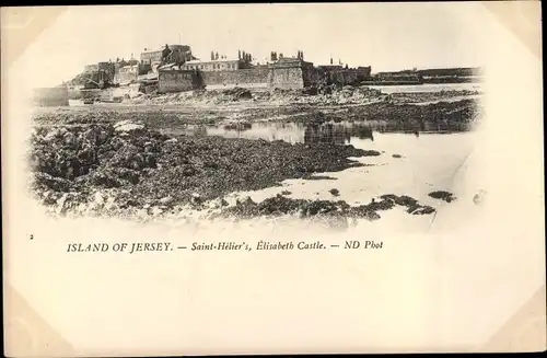 Ak Jersey Kanalinseln, Saint Helier's, Elisabeth Castle