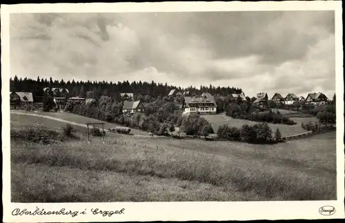 Ak Oberbärenburg Altenberg im Erzgebirge, Panorama