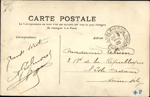 Ak Thésée Loir et Cher, Vue generale