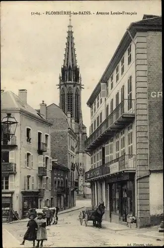 Ak Plombières les Bains Lothringen Vosges, Avenue Louis Francais