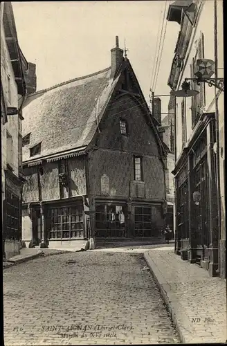Ak Saint Aignan Loir et Cher, Maison du XV siecle