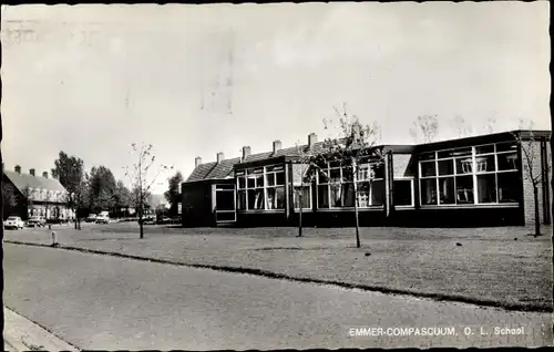 Ak Emmer Compascuum Emmen Drenthe Niederlande, O. L. School