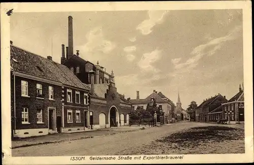 Ak Issum am Niederrhein, Geldernsche Straße mit Exportbierbrauerei