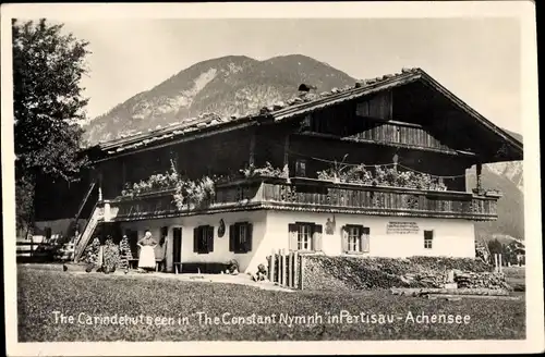 Ak Pertisau Eben am Achensee in Tirol, The Carindehutseen in The Constant Nymph, Haus