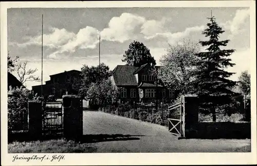 Ak Heringsdorf in Ostholstein, Straßenpartie, Häuser, Eingangstor