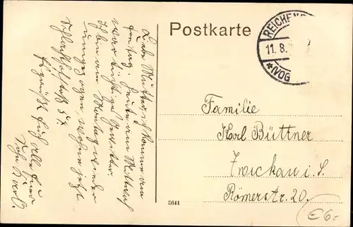 Ak Reichenbach im Vogtland, II. Bezirksschule und Höhere Webschule