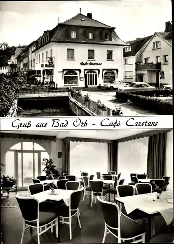 Ak Bad Orb in Hessen, Café Carstens, Innenansicht