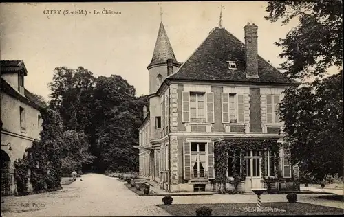 Ak Citry Seine et Marne, Le Chateau