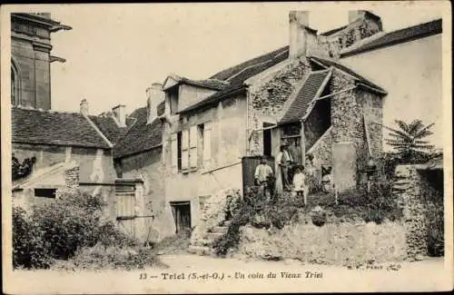 Ak Triel sur Seine Yvelines, Un coin du Vieux Triel