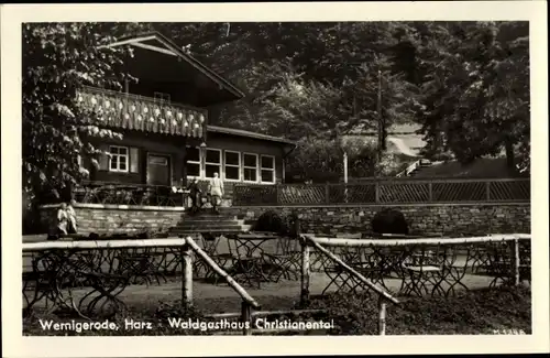 Ak Wernigerode am Harz, Waldgasthaus Christianental