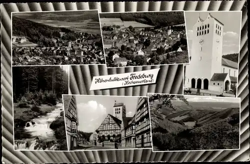 Ak Bad Fredeburg Schmallenberg im Sauerland, Hotel Fredeburger Hof, Ortspartie