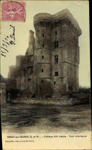 Ak Crouy sur Ourcq Seine et Marne, Le Chateau