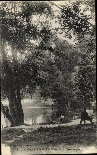 Ak Chelles Seine et Marne, La Marne