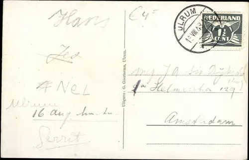 Ak Ulrum Groningen Niederlande, Ned. Herv. Kerk