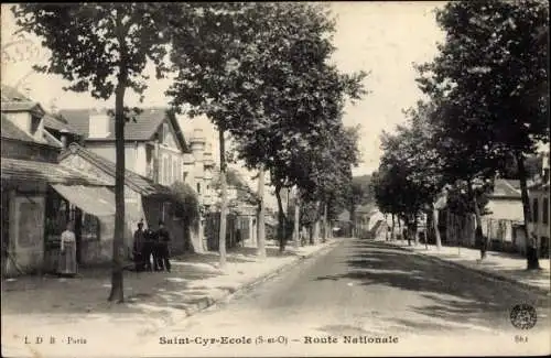 Ak Saint Cyr l'École Yvelines, Route Nationale