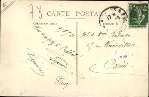 Ak Saint Cyr l'École Yvelines, Route Nationale