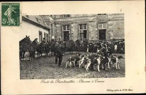 Ak Foret de Rambouillet Yvelines, Chasses a Courre