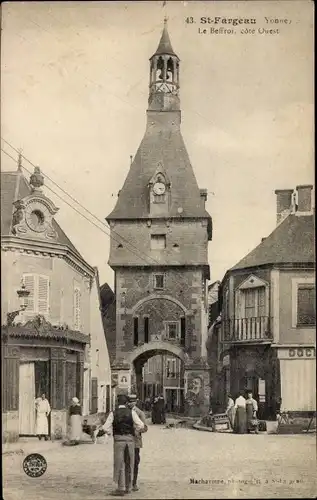 Ak Saint Fargeau Yonne, Beffroi