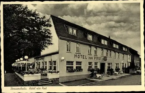 Ak Straßenhaus Westerwald, Hotel zur Post, Wilh. Noll