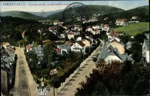 Ak Königstein im Taunus, Villenviertel im Reichenbachtal, Zieher