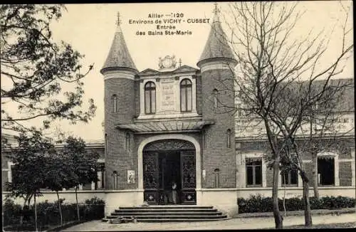 Ak Cusset Allier, Entrée des Bains Ste-Marie