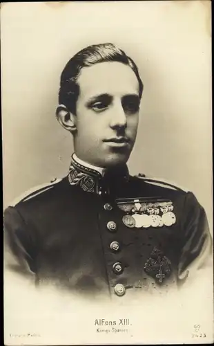Ak König Alfons XIII von Spanien, Portrait, GG Co 2423