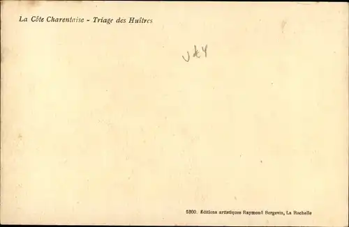 Ak La Cote Charentaise, Triage des Huitres, Austernsammlerinnen