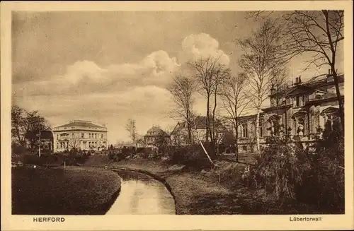 Ak Herford in Nordrhein Westfalen, Lübertorwall