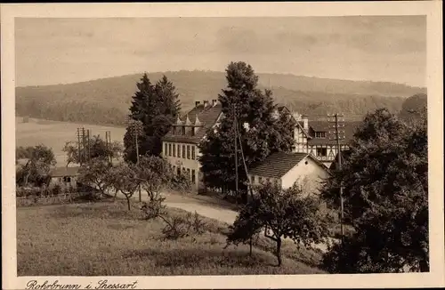 Ak Rohrbrunn Weibersbrunn im Spessart, Gasthaus zum Hochspessart