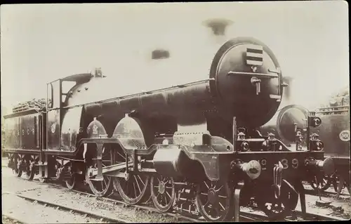 Ak Britische Eisenbahn, Dampflok, Tender 39, LB & SCR
