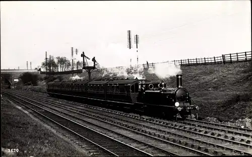 Ak Britische Eisenbahn, Dampflok, Tender 633