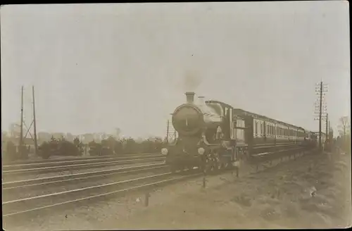 Ak Britische Eisenbahn, Dampflok, Tender 3405