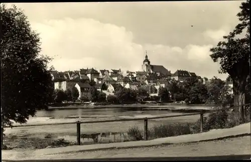 Ak Ronneburg Greiz Thüringen, Baderteich