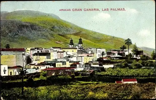 Ak Arucas Gran Canaria Kanarische Inseln, Teilansicht