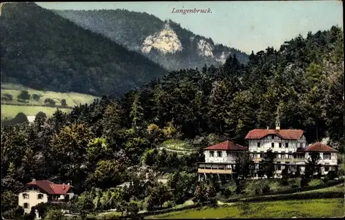 Ak Langenbruck Kanton Basel Land, Ort mit Umgebung