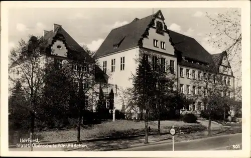 Ak Herford in Nordrhein Westfalen, Staatl. Oberschule für Mädchen