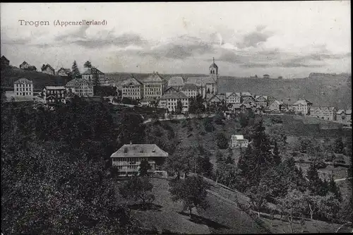 Ak Trogen Kanton Appenzell Ausserrhoden, Panorama vom Ort