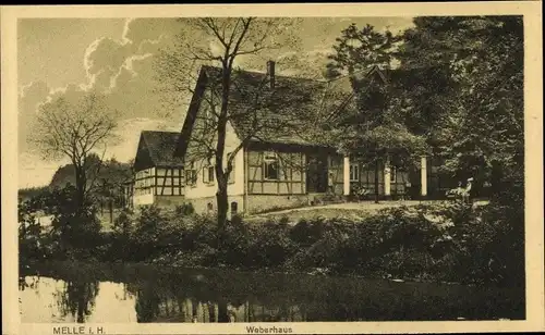 Ak Melle in Niedersachsen, Weberhaus