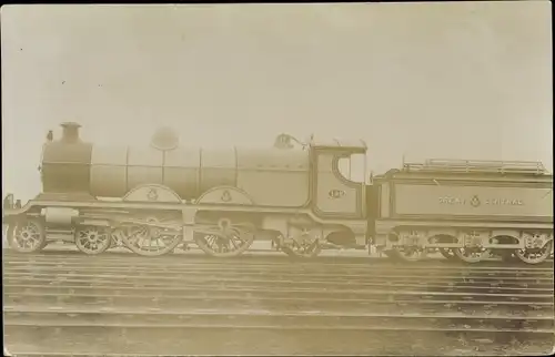 Ak Britische Eisenbahn, Dampflok, Tender 192, Great Central