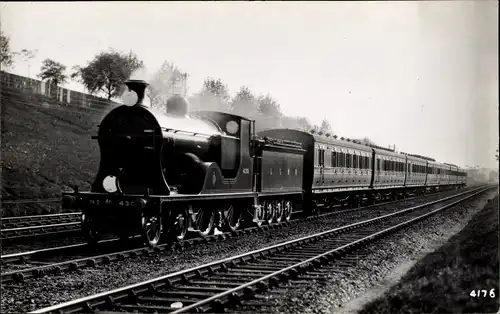 Ak Britische Eisenbahn, Dampflok, Tender 156