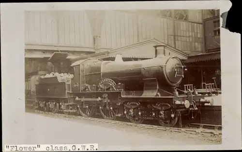 Ak Britische Eisenbahn, Dampflok, Tender, Flower class G. W. R., Paddington