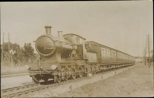 Ak Britische Eisenbahn, Dampflok, Tender 4142