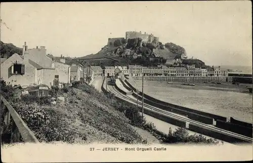 Ak Jersey Kanalinseln, Mont Orgueil Castle