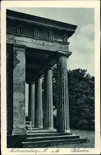 Ak Neubrandenburg in Mecklenburg, Belvedere